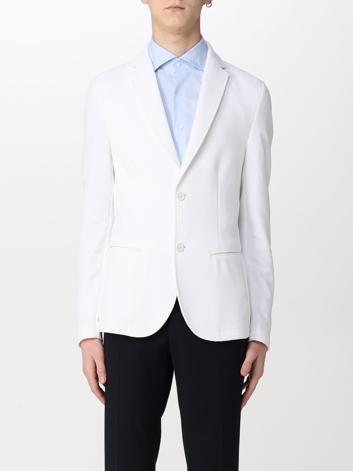Daniele Alessandrini Single-breasted Jacket In White