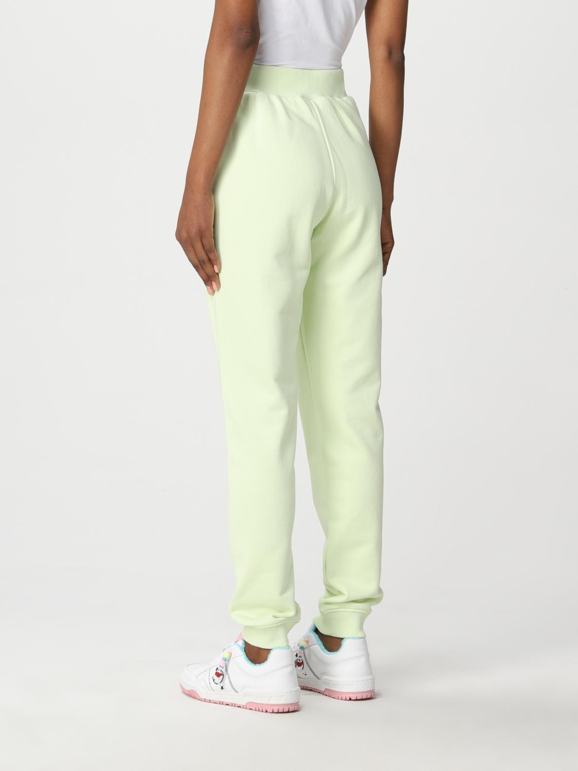 CHIARA FERRAGNI: Pantalone jogging in cotone - Lime | Pantalone Chiara  Ferragni 72CBAT07CFT03 GIGLIO.COM
