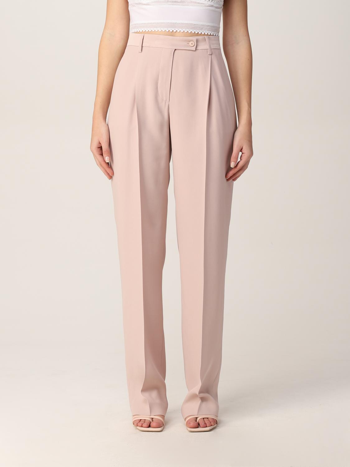 ALBERTA FERRETTI: Pantalone a vita alta - Cipria | Pantalone Alberta  Ferretti 03241618 GIGLIO.COM
