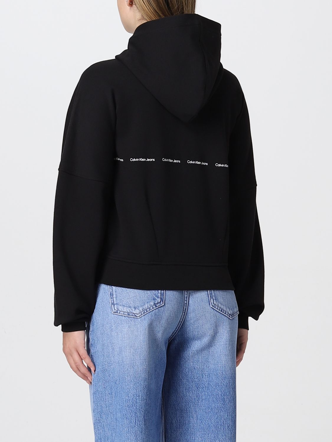 CALVIN KLEIN JEANS: sweatshirt for women - Black | Calvin Klein Jeans ...