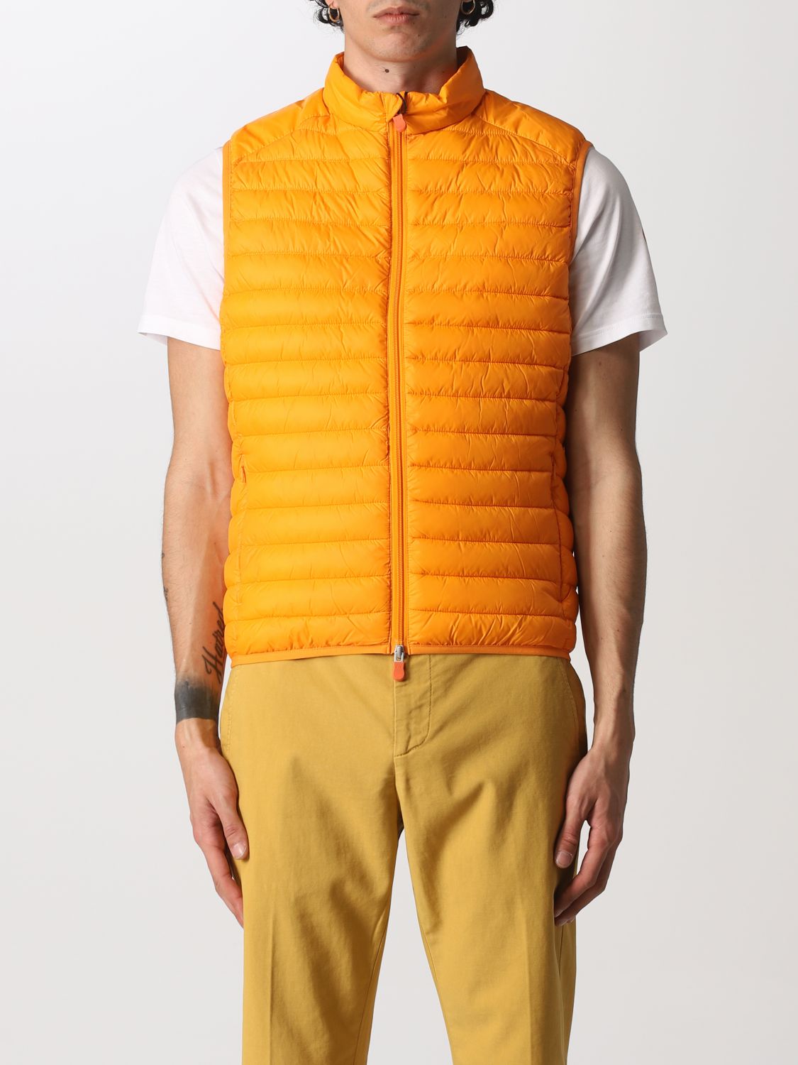 Save The Duck Suit Vest  Men Color Orange