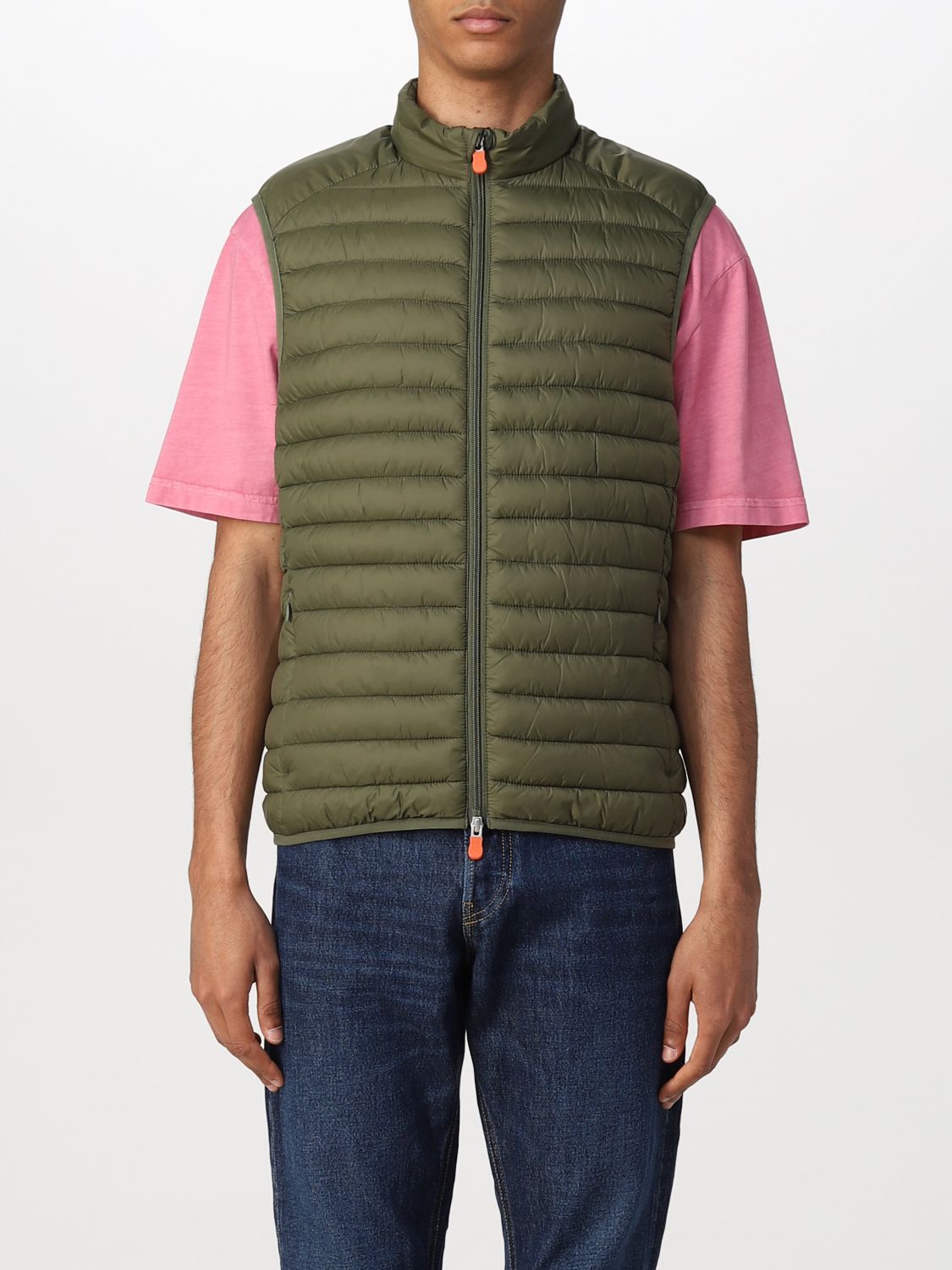 Save The Duck Waistcoat  Men In Olive
