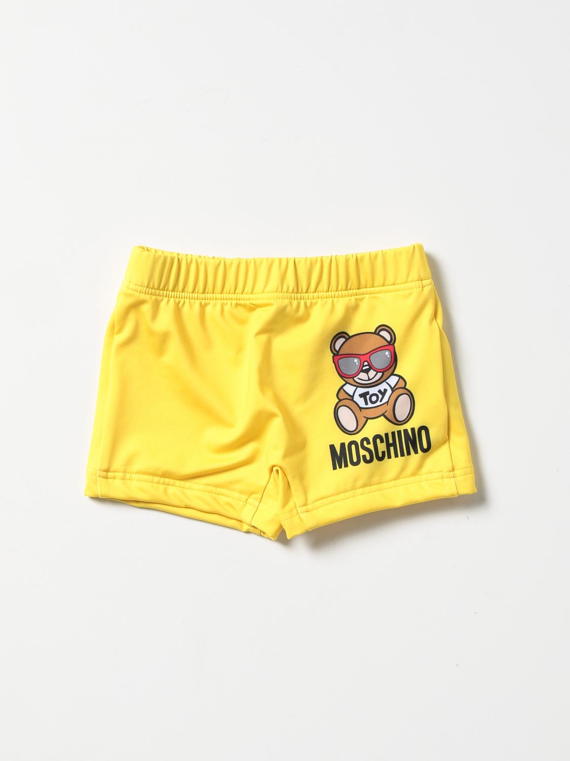 모스키노(MOSCHINO BABY) 수영복 유아 옐로우 모스키노 수영복 M0L006LKA00
