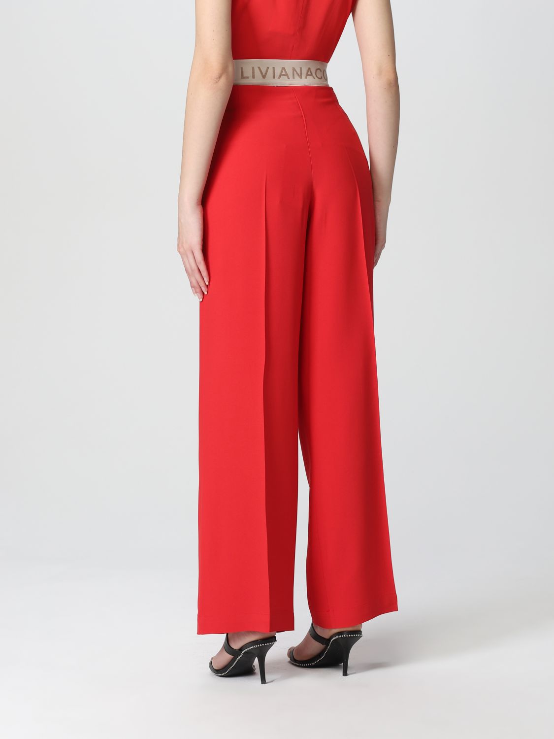 Liviana Conti Outlet: pants for woman - Coral | Liviana Conti pants ...