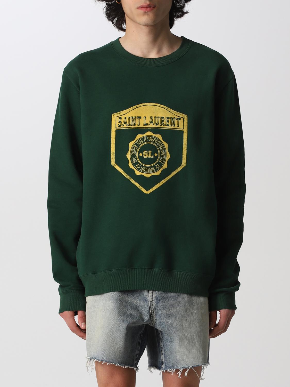 SAINT LAURENT UNIVERISTY COTTON SWEATSHIRT,C78511012