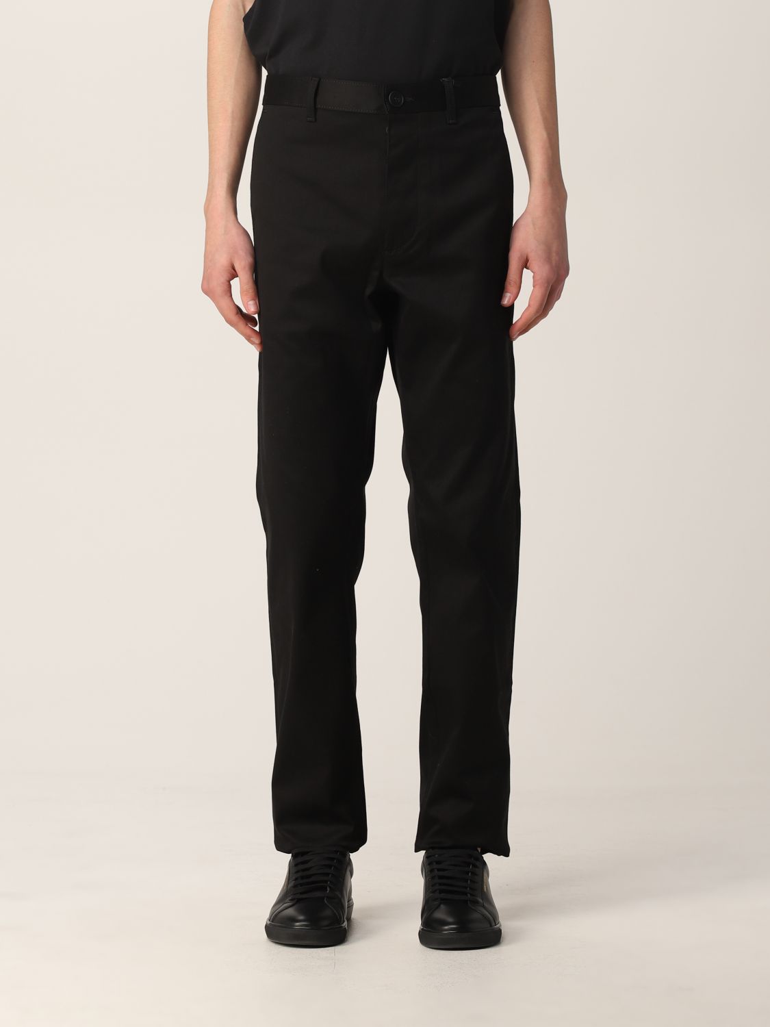 Pantalone Saint Laurent: Pantalone chino Saint Laurent in gabardine nero 1