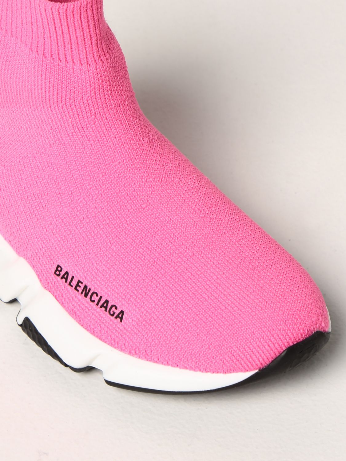 Balenciaga Speed Graffiti Light Pink White Black Sock High Top Knit Sneaker  40  eBay