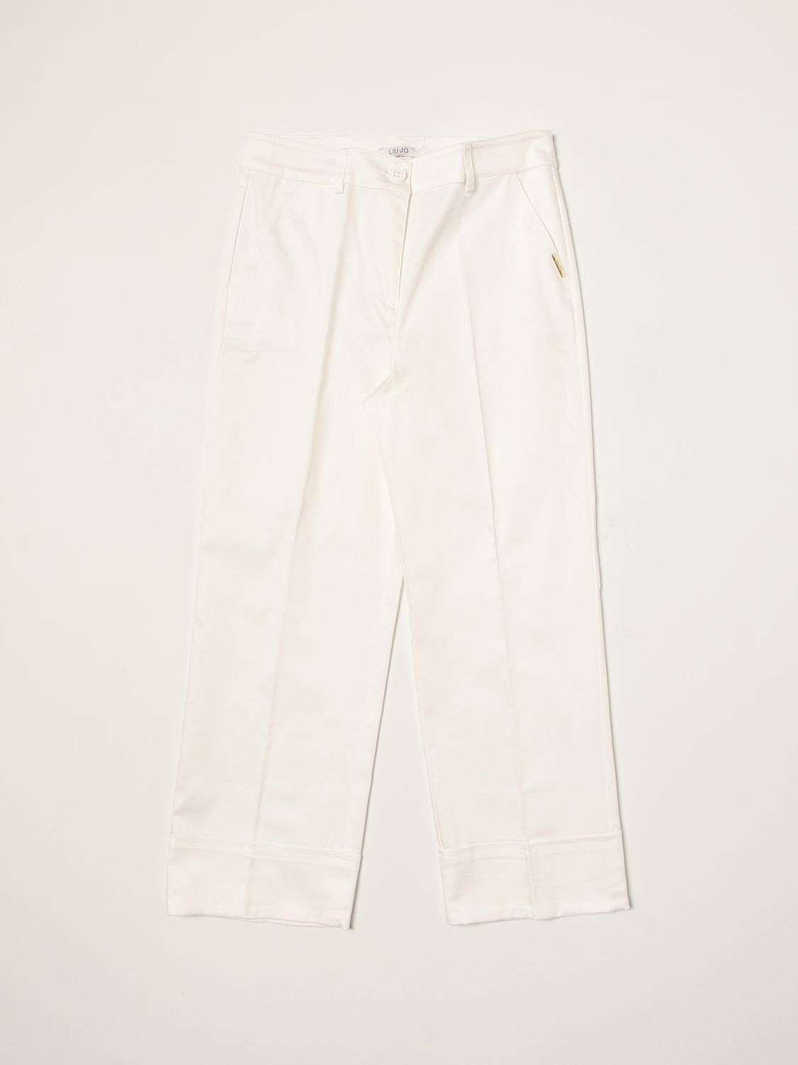 Pants Liu Jo: Liu Jo trousers in jersey white 1