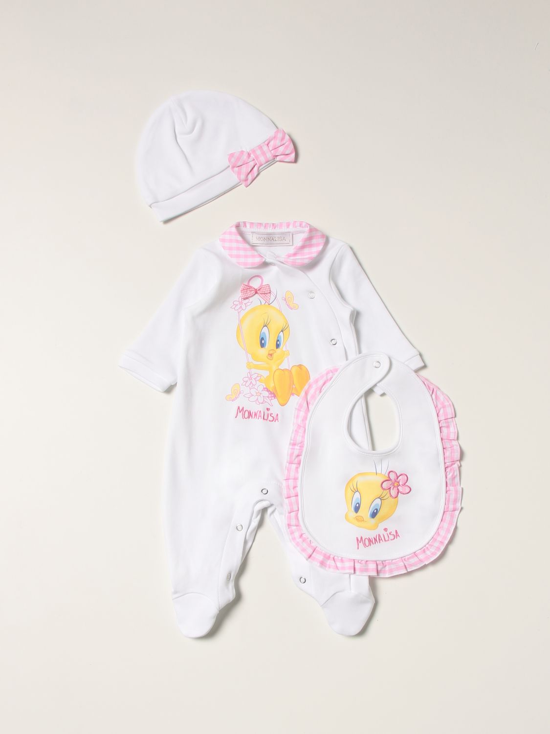 婴儿全身套装 Monnalisa: Monnalisa婴儿全身套装婴儿 白色 1