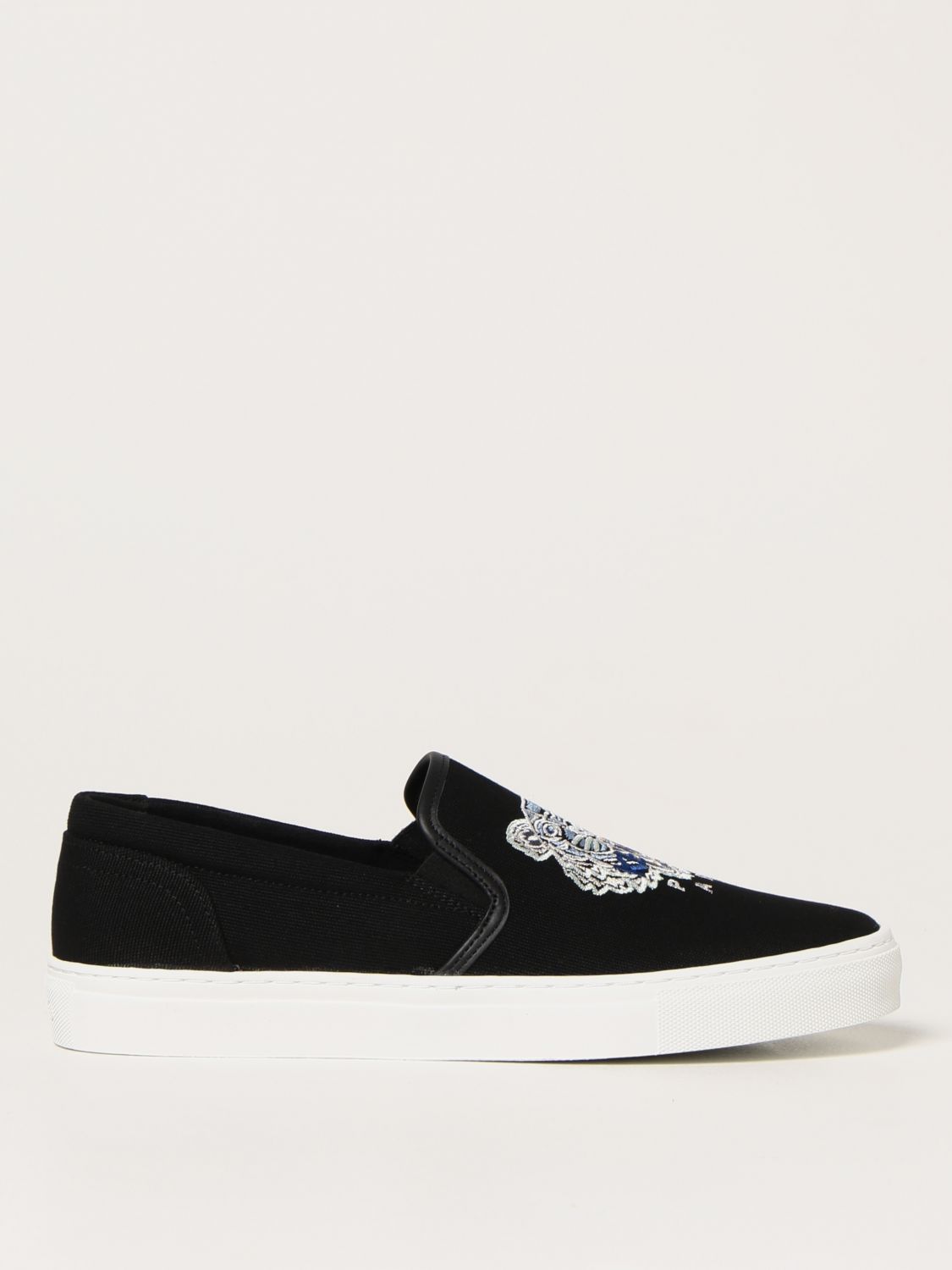 Trainers Kenzo: Kenzo canvas trainers with Tiger logo black 1