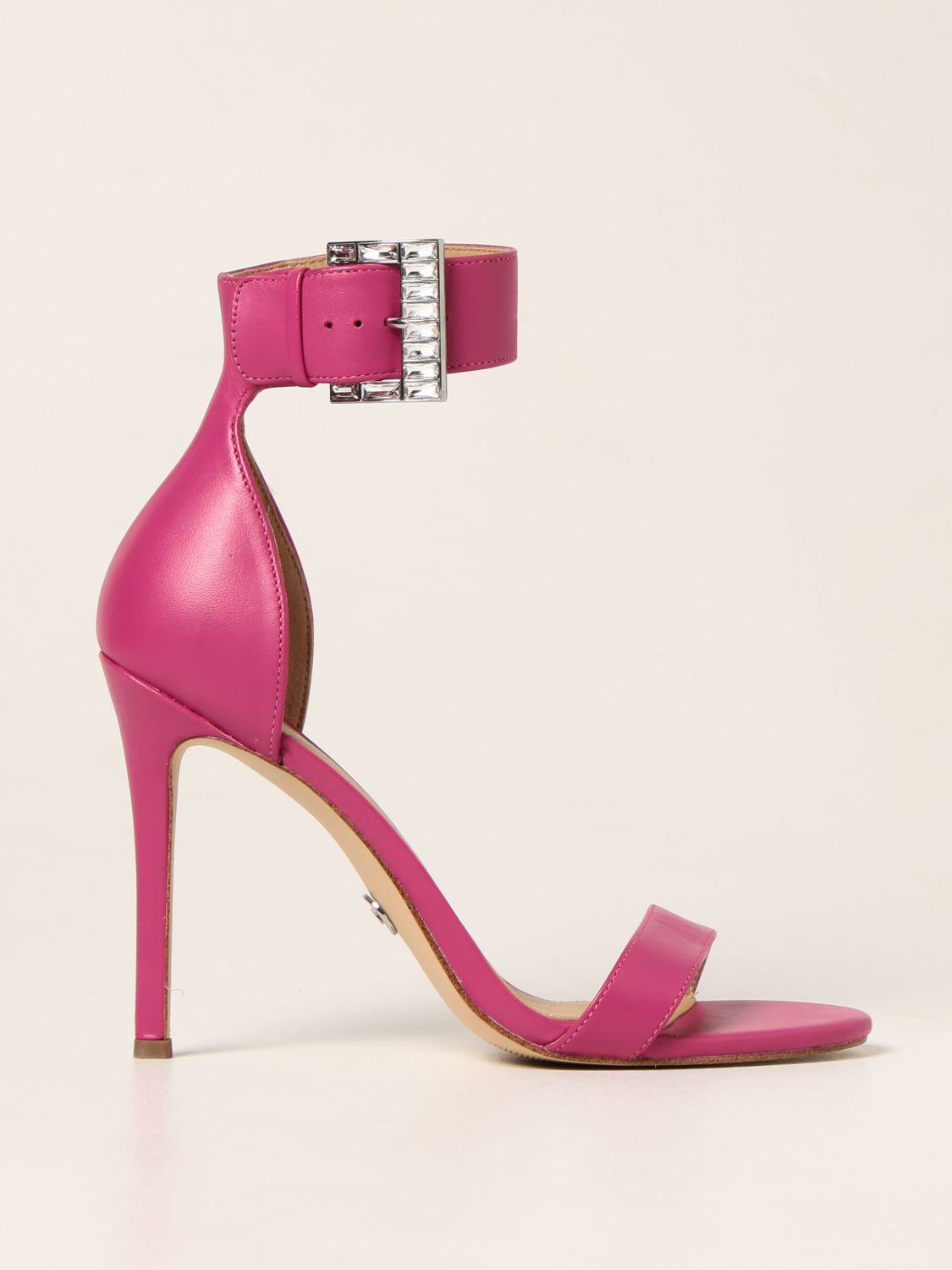 Michael Michael Kors Giselle Leather Sandal In 紫红色 | ModeSens