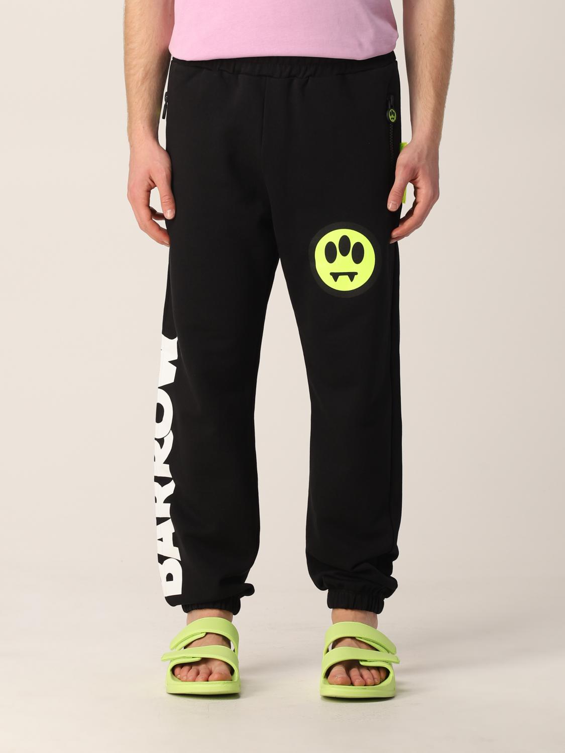 BARROW: Pantalone in cotone con Smile - Nero | Pantalone Barrow 031355  GIGLIO.COM