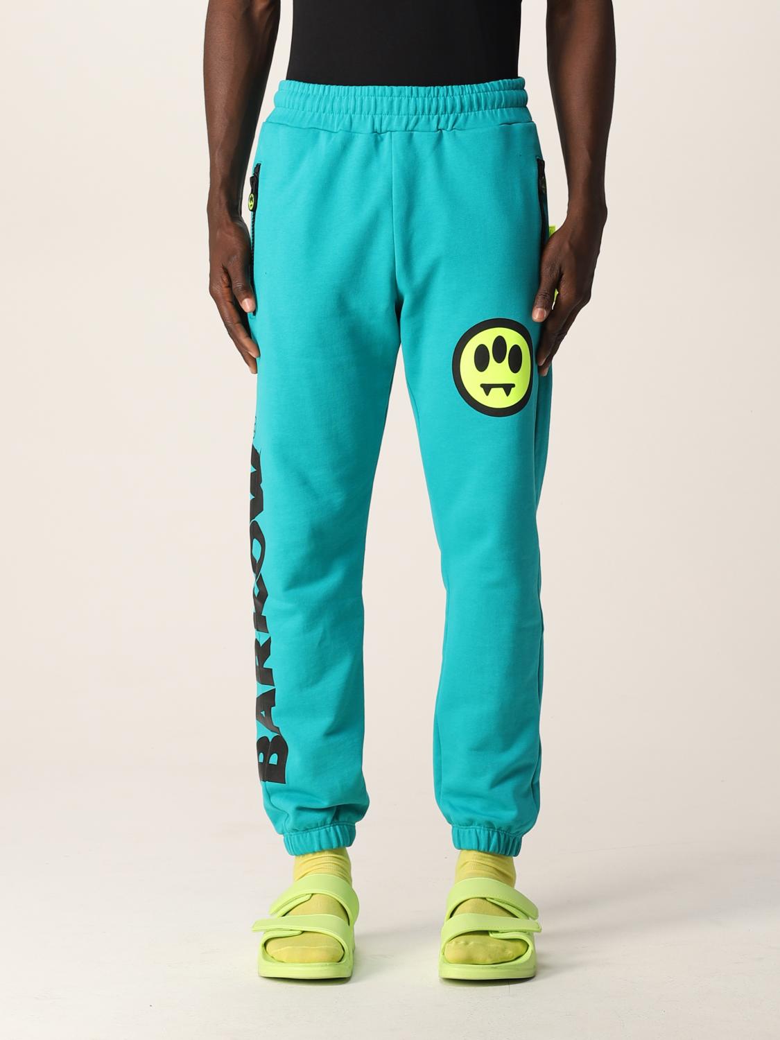 BARROW: Pantalone in cotone con Smile - Verde | Pantalone Barrow 031355  GIGLIO.COM