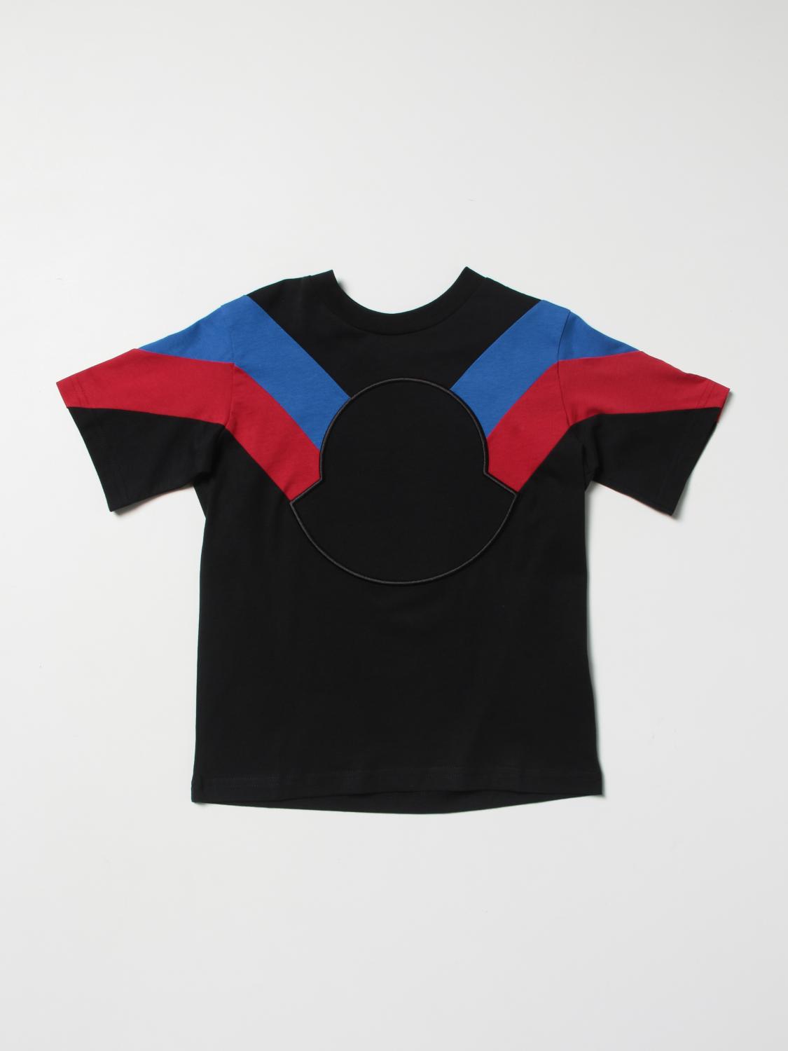 moncler t shirt black and red