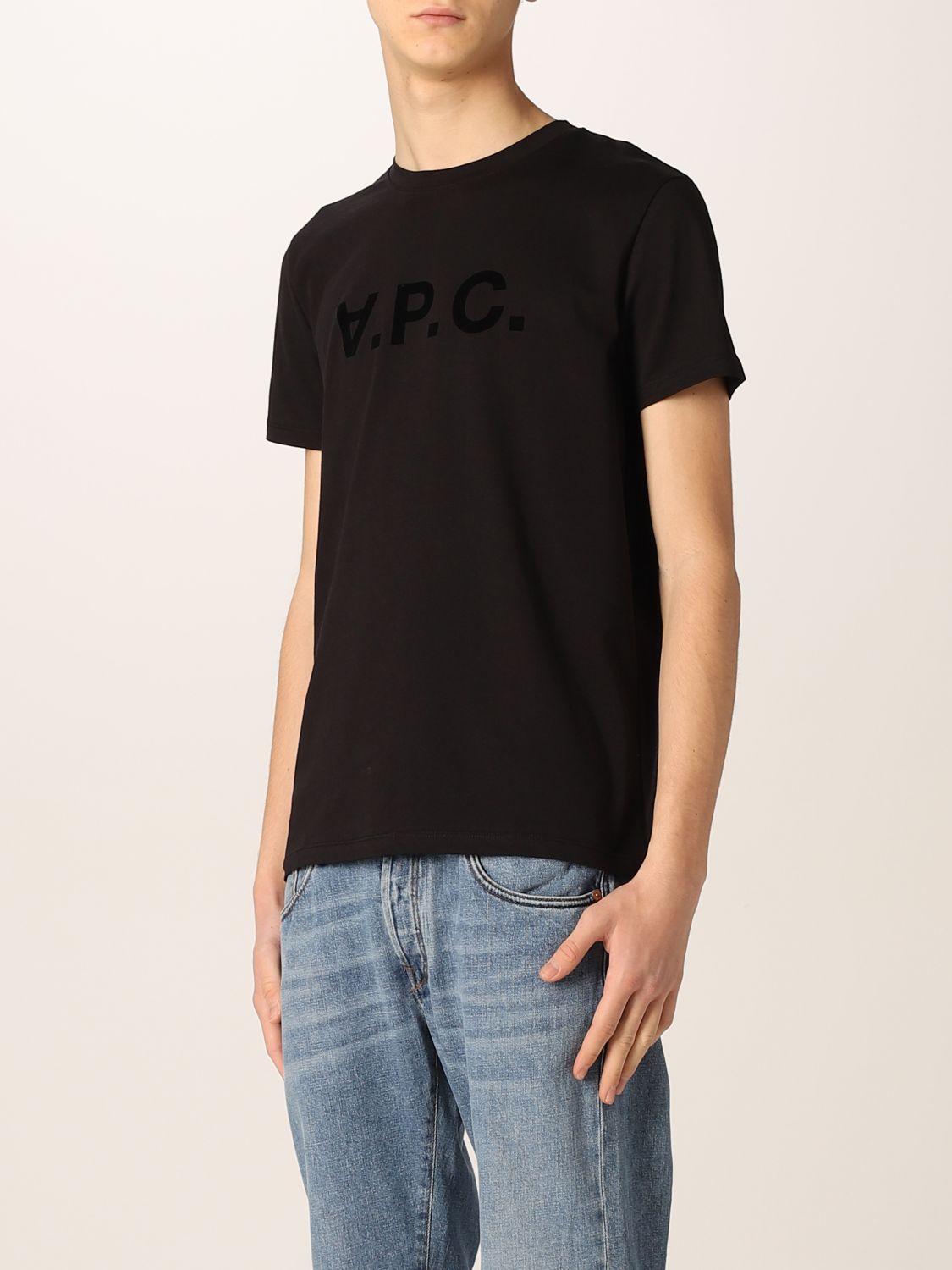T-shirt A.p.c.: A.p.c. t-shirt in cotton with logo black 3