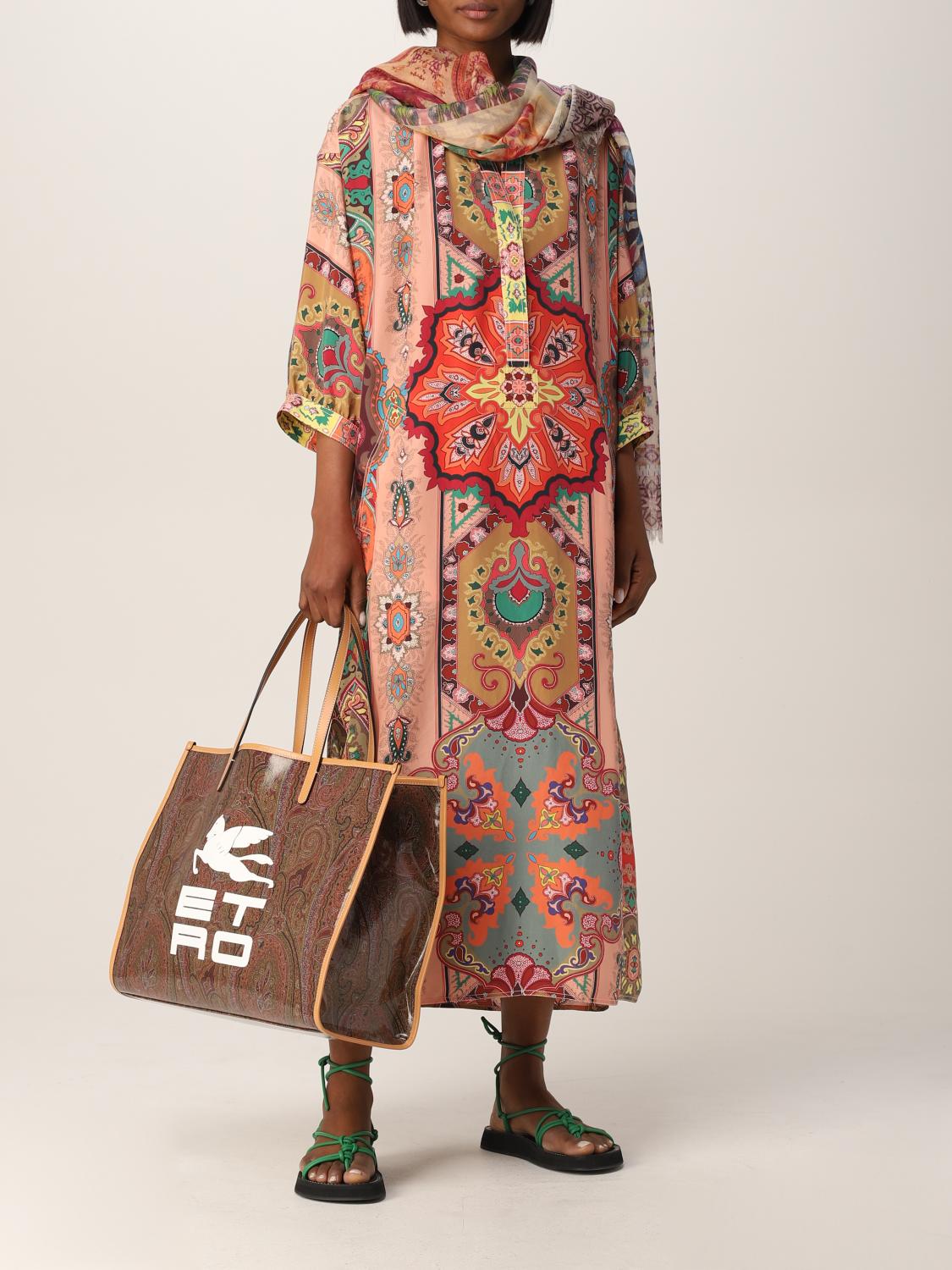 ETRO: habutai silk tunic dress 