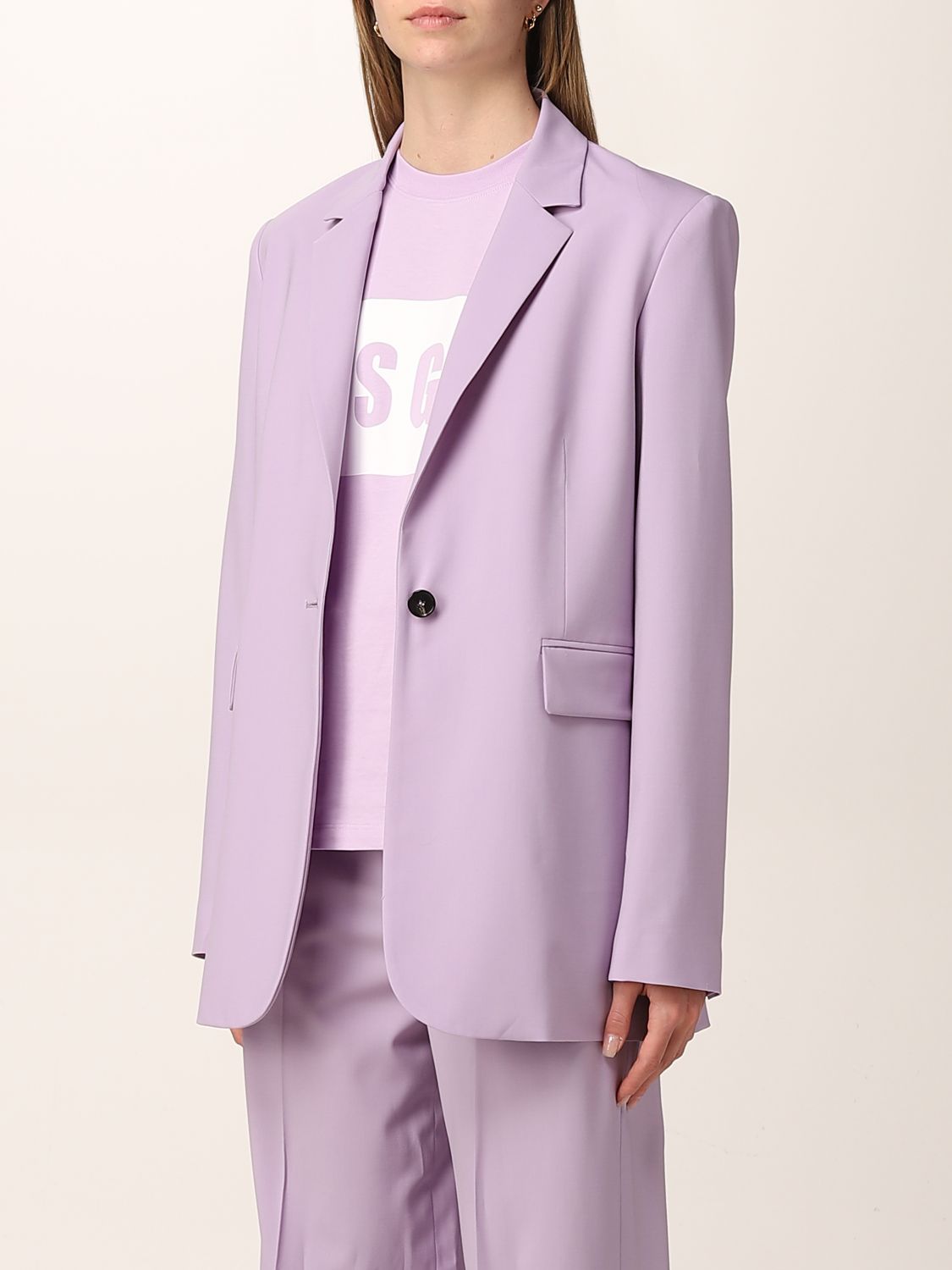 MSGM Purple Denim Jacket – BlackSkinny