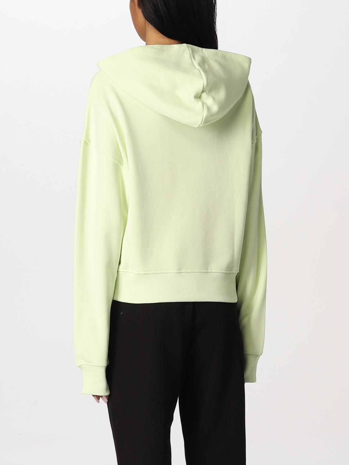 CHIARA FERRAGNI: Felpa in cotone - Verde | Felpa Chiara Ferragni  72CBIT18CFT03 GIGLIO.COM