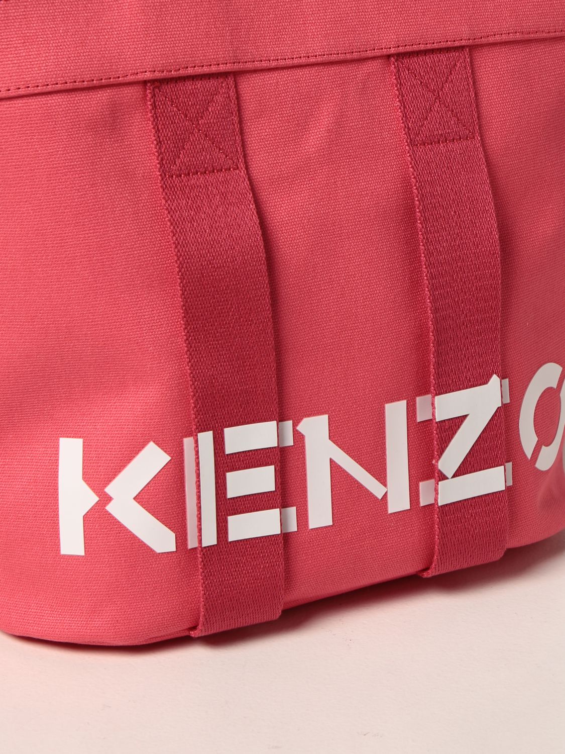 Borse tote Kenzo: Borsa Kenzo in canvas corallo 3
