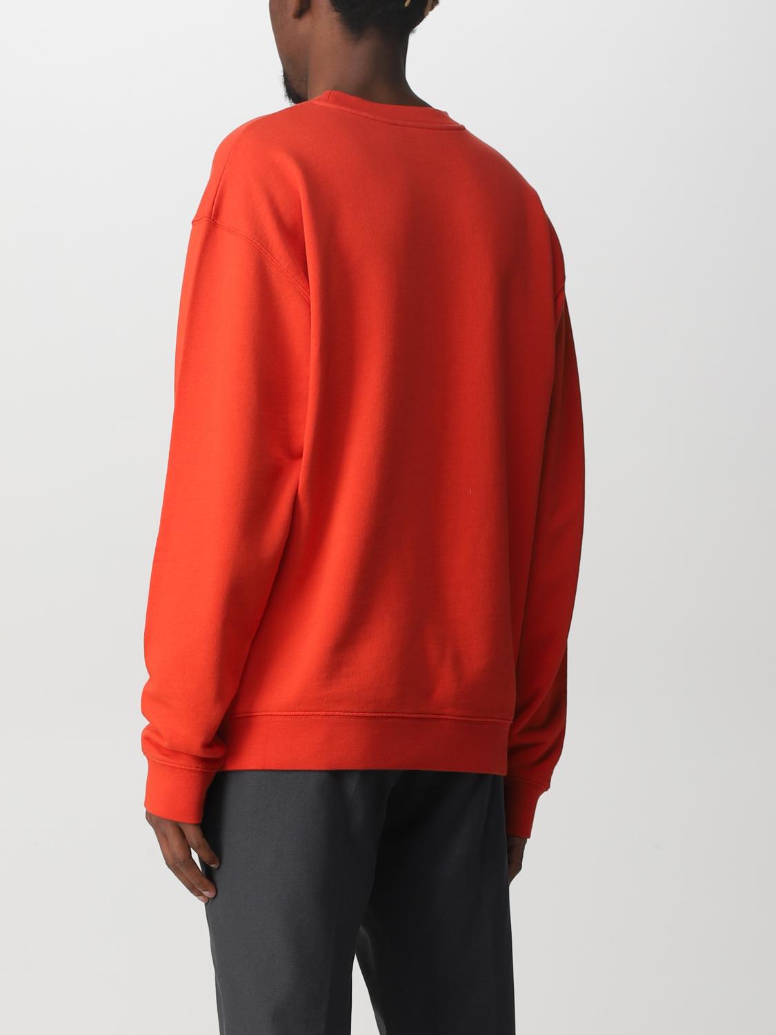 DONDUP: Sudadera hombre - Naranja | Sudadera Dondup UF641KF0196CF3  GIGLIO.COM