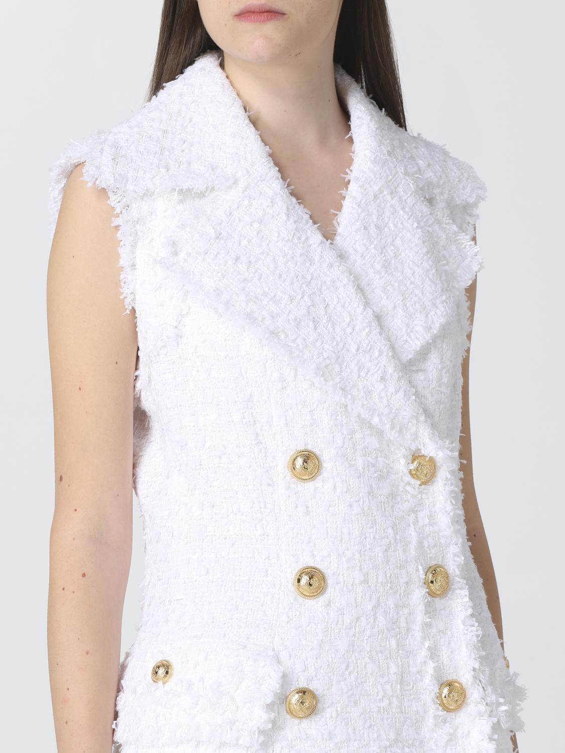 balmain white vest