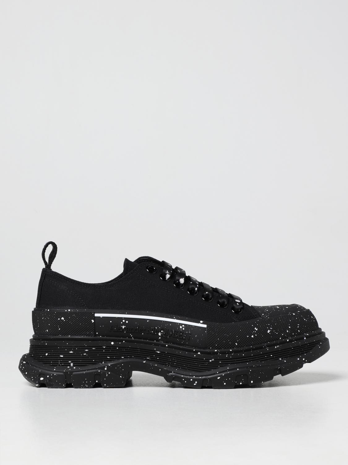 ALEXANDER MCQUEEN: Sneakers in canvas con stampa - Nero | Sneakers Alexander  Mcqueen 682414W4MVI GIGLIO.COM