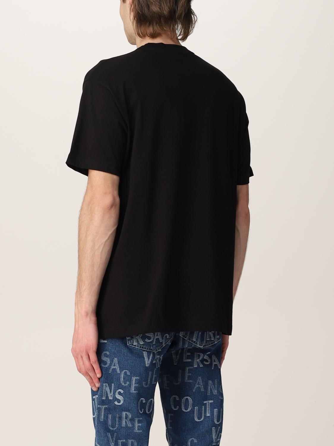 versace plain black t shirt