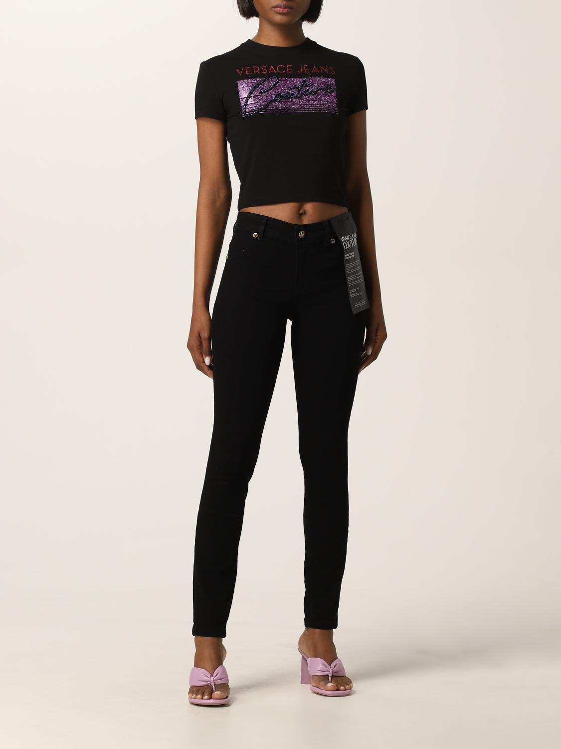 VERSACE JEANS COUTURE: cropped t-shirt 