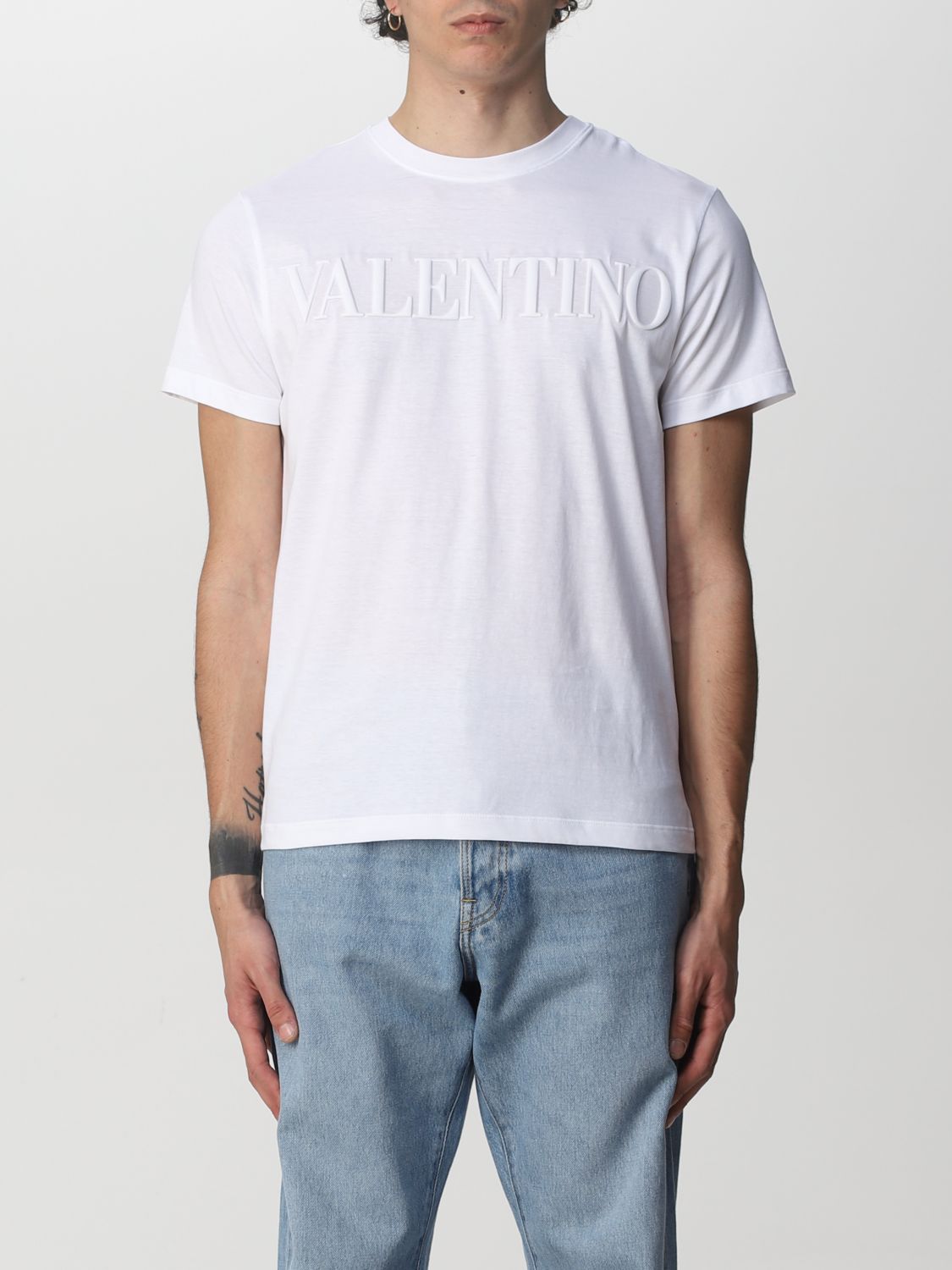 Valentino cotton t-shirt with embossed logo