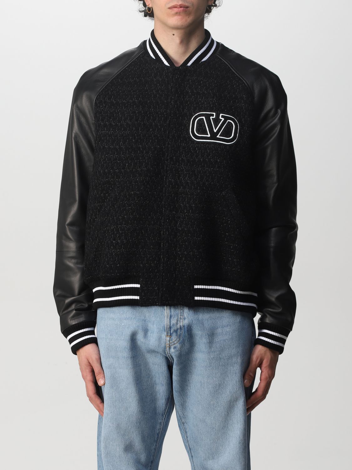 VALENTINO: Jacket men - Black | Valentino jacket XV3NAA55805 online at ...