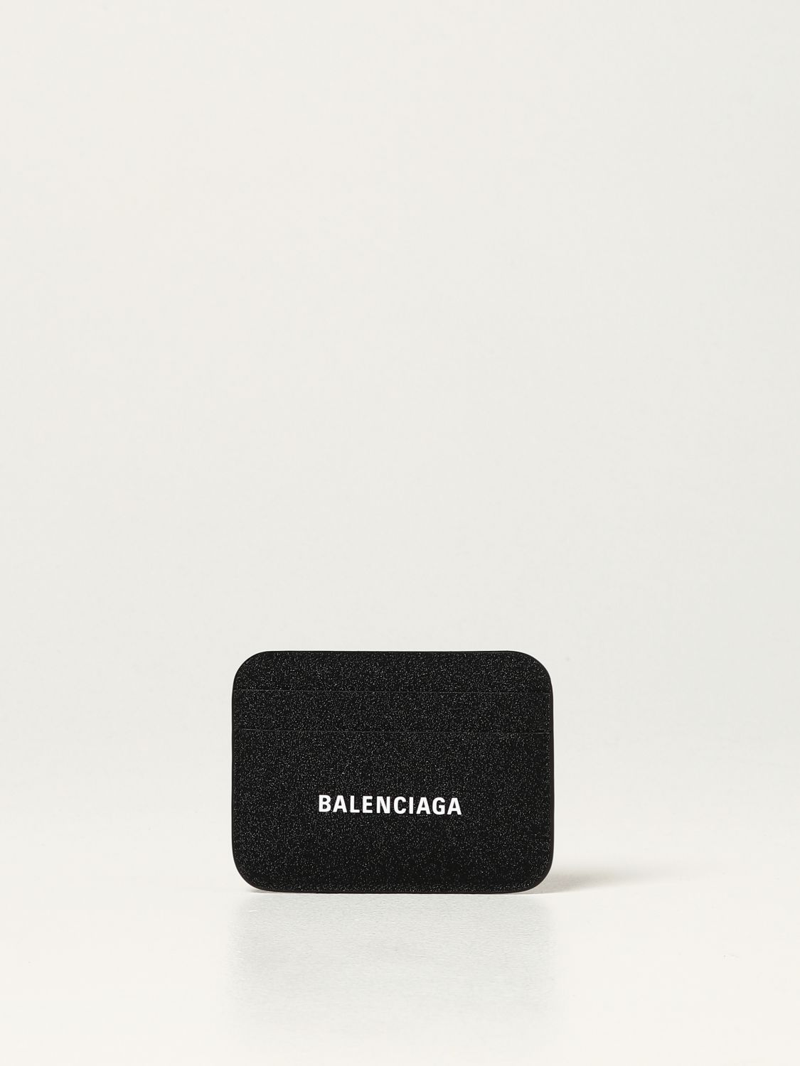 BALENCIAGA: glitter cardholder | Wallet Balenciaga Women Black 