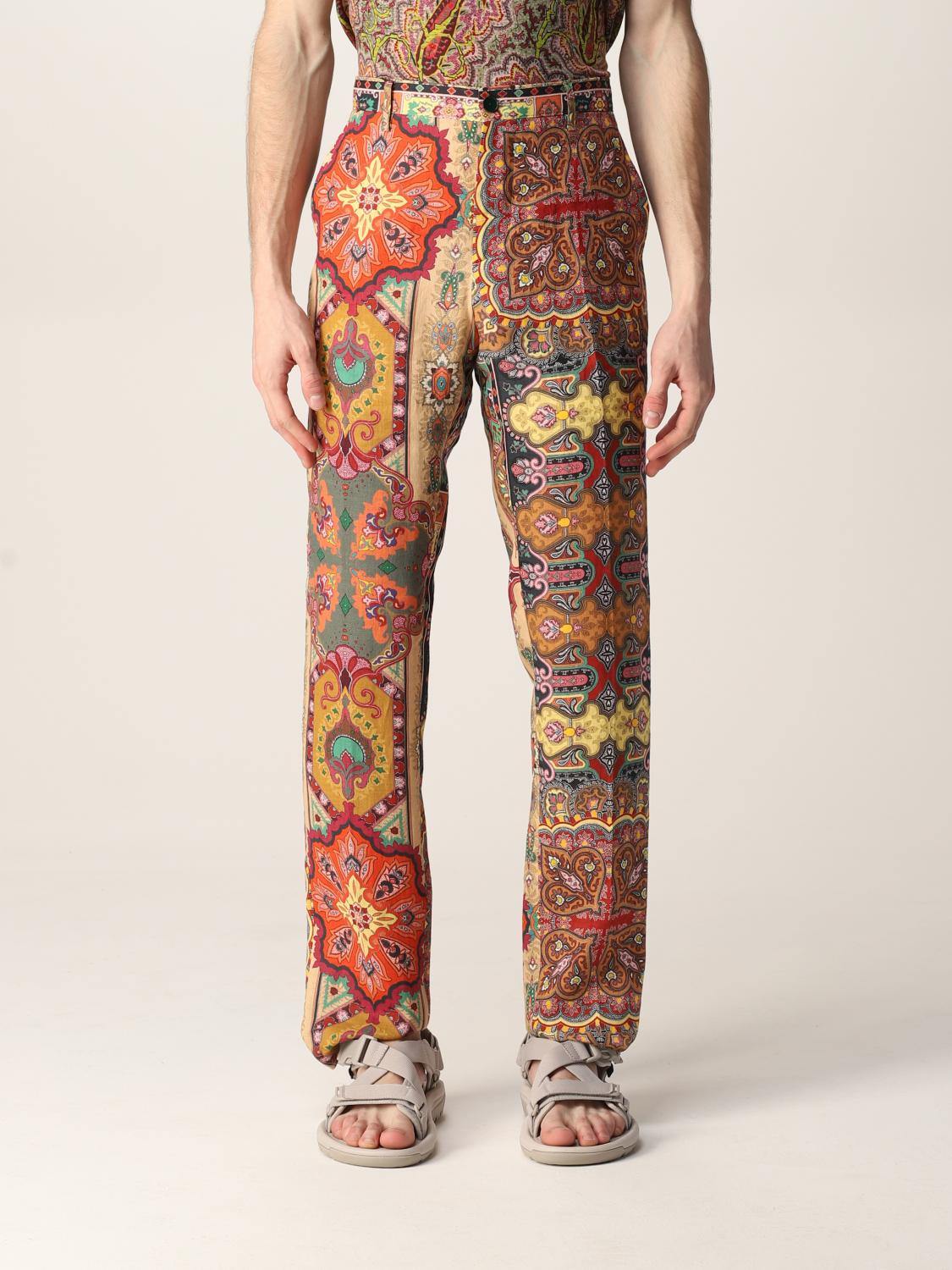 ETRO: Paisley tailored pants 