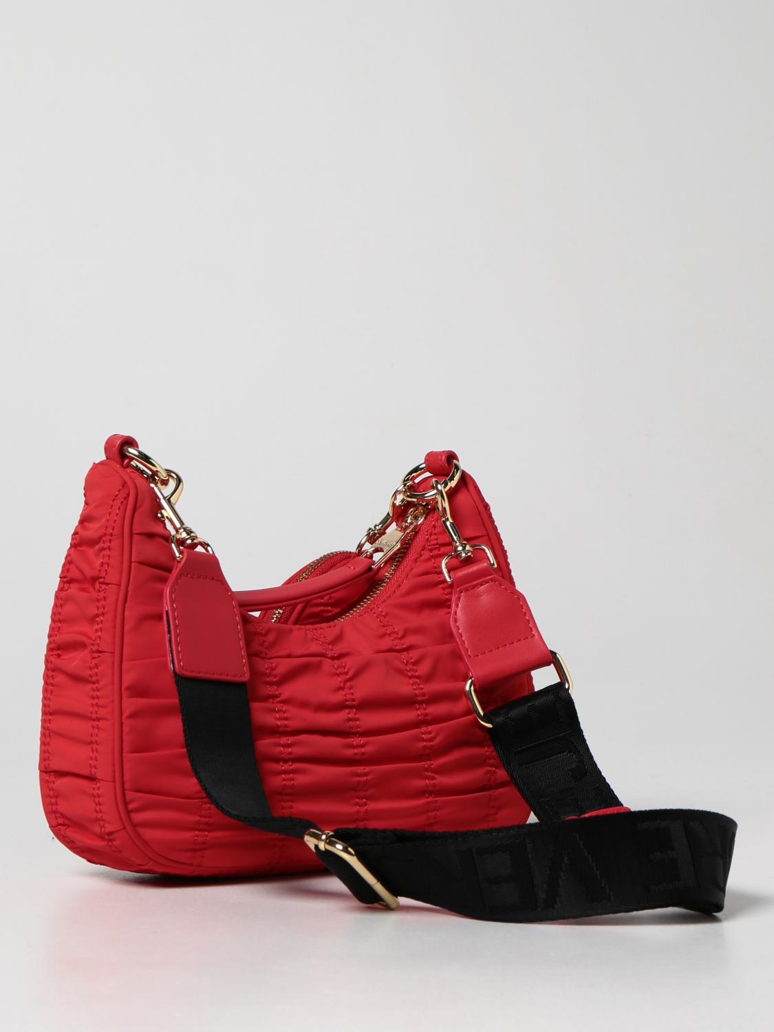 VERSACE JEANS COUTURE bag in crunchy nylon Red Versace Jeans
