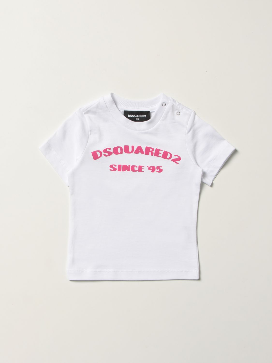 T-shirt Dsquared2 Junior: T-shirt Dsquared2 Junior in cotone con logo bianco 1