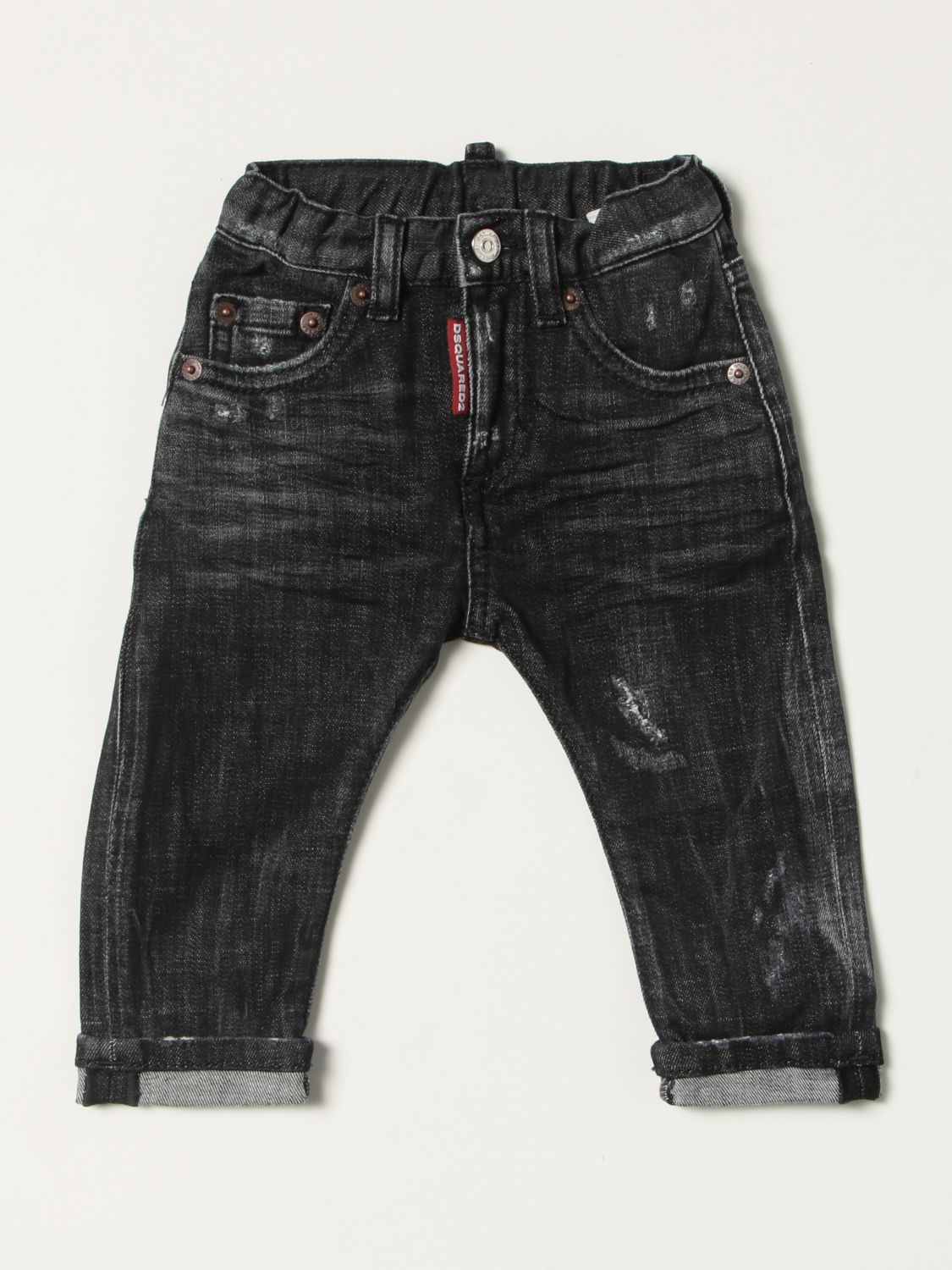 Jeans Dsquared2 Junior: Dsquared2 Junior 5-pocket jeans with logo denim 1