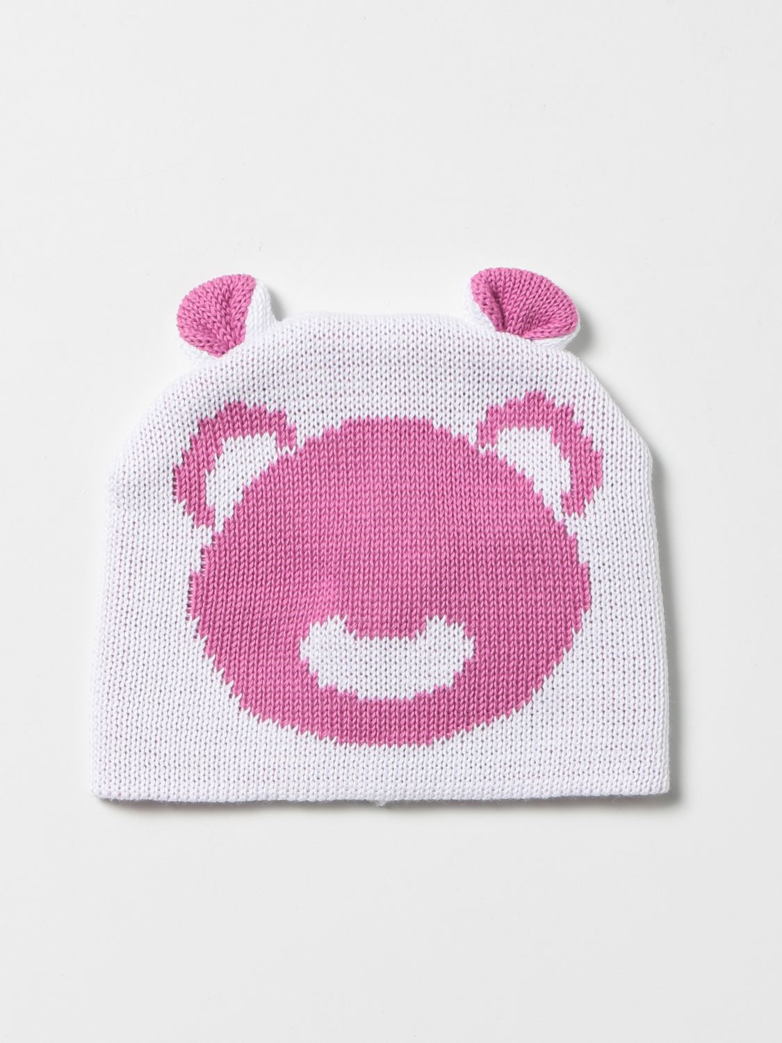 Cappello neonato Little Bear: Cappello a berretto Little Bear con orsetto fuxia 1