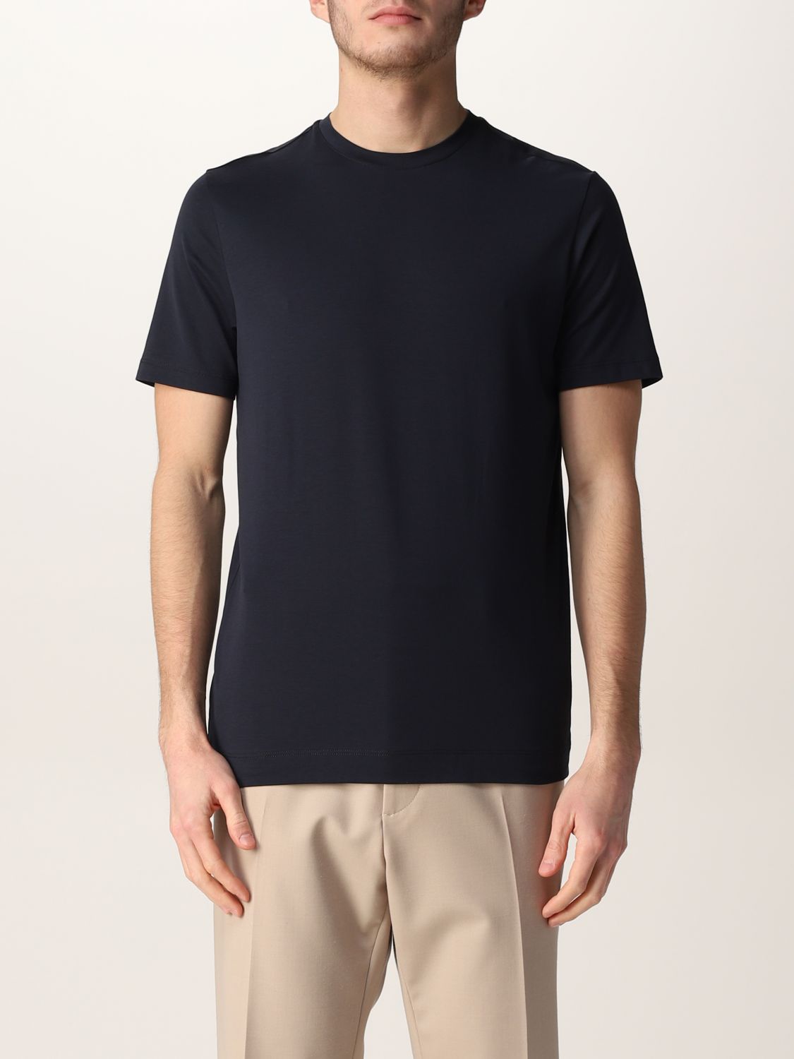 CRUCIANI: t-shirt for man - Blue | Cruciani t-shirt CUJOSG30PV online ...