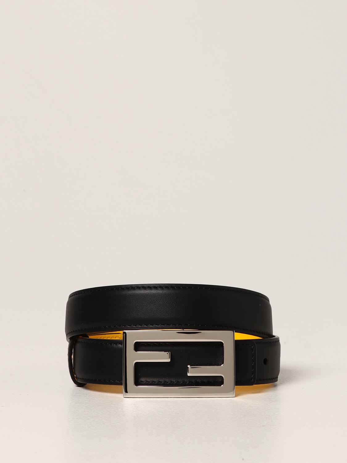 FENDI leather belt Black Fendi belt 8CB002A97T online on