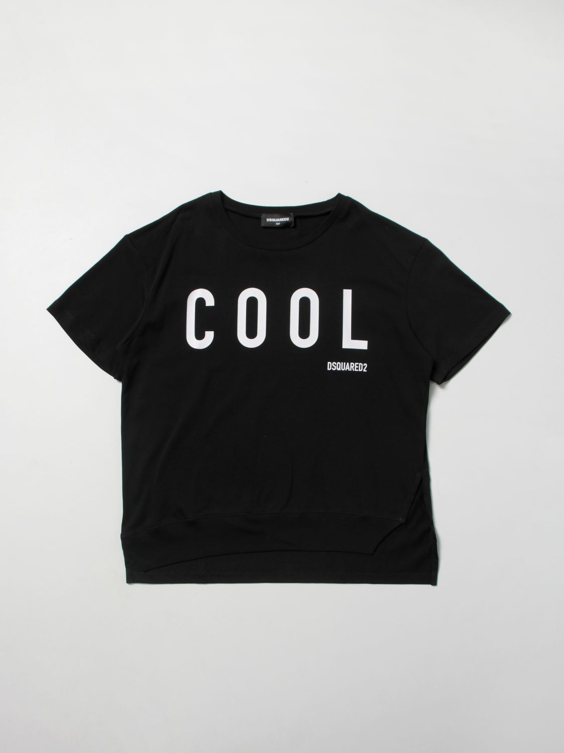 Dsquared2 Junior Kids' T-shirt With Cool Logo In Black