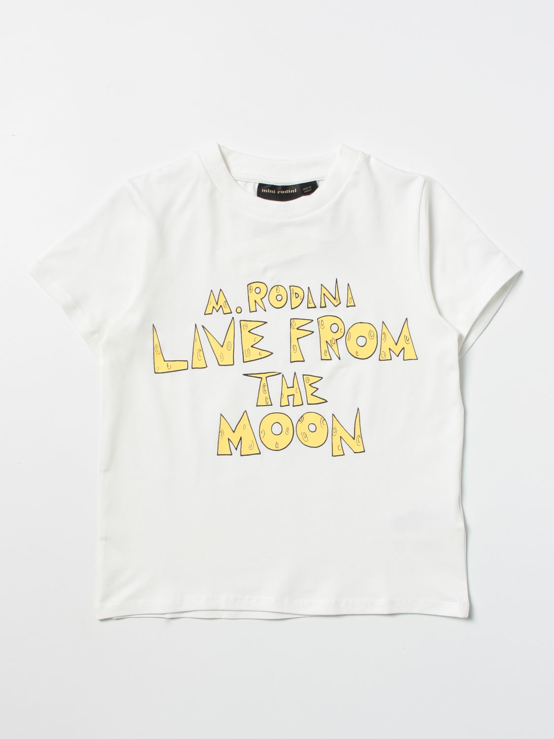 T-shirt Mini Rodini: T-shirt Mini Rodini stampata bianco 1