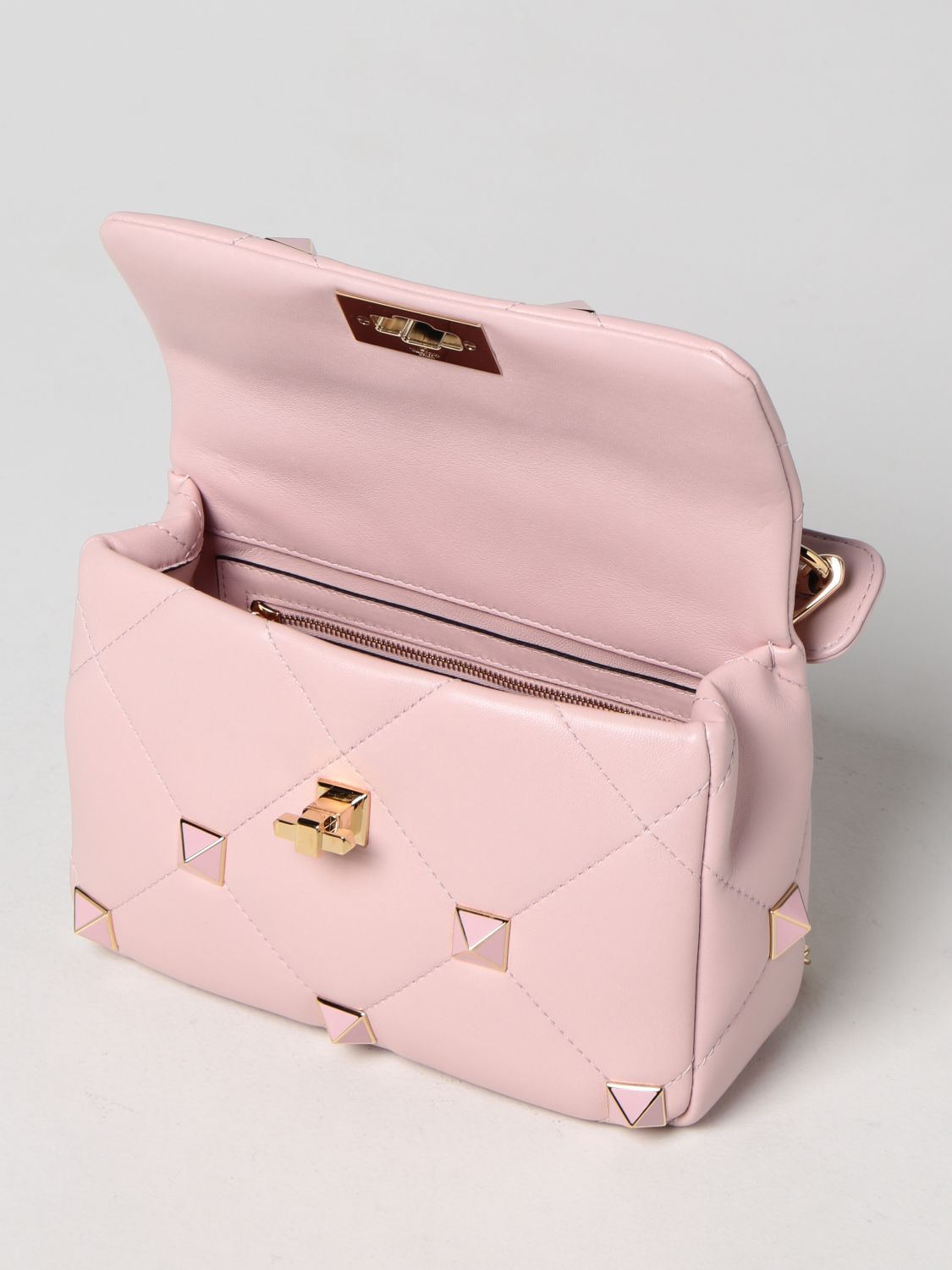 Valentino Garavani Hot Pink Nappa Leather Bondage Bag - Yoogi's Closet
