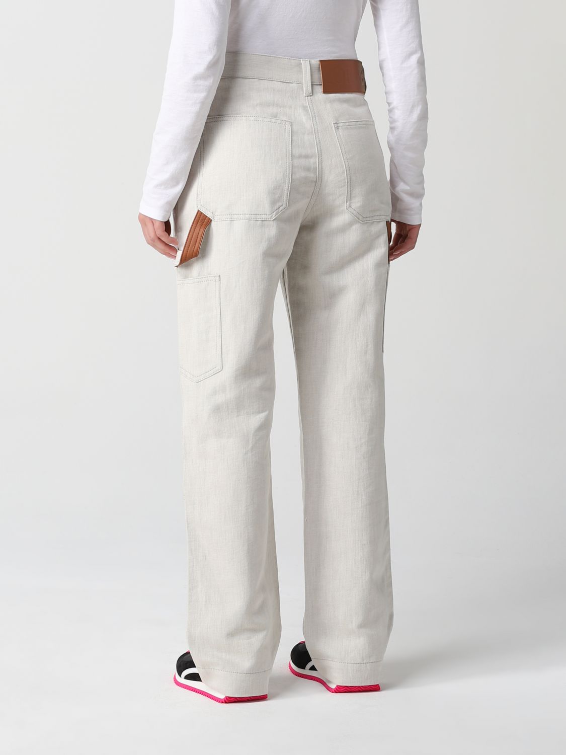 Pantalone Loewe: Pantalone Loewe donna ecru 2