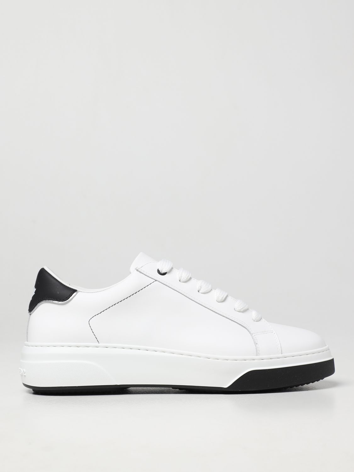 DSQUARED2: leather Bumper trainers - White 1 | Trainers Dsquared2 ...