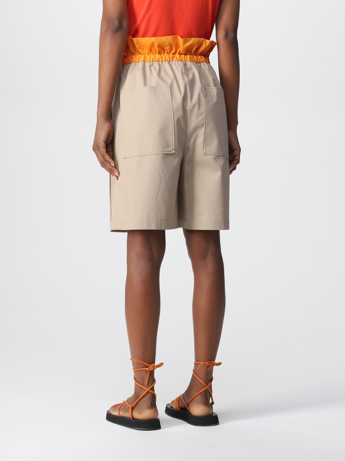MSGM: Pantalones cortos mujer - Beige | Pantalòn Cortos Msgm  3241MDB04Y227106 GIGLIO.COM