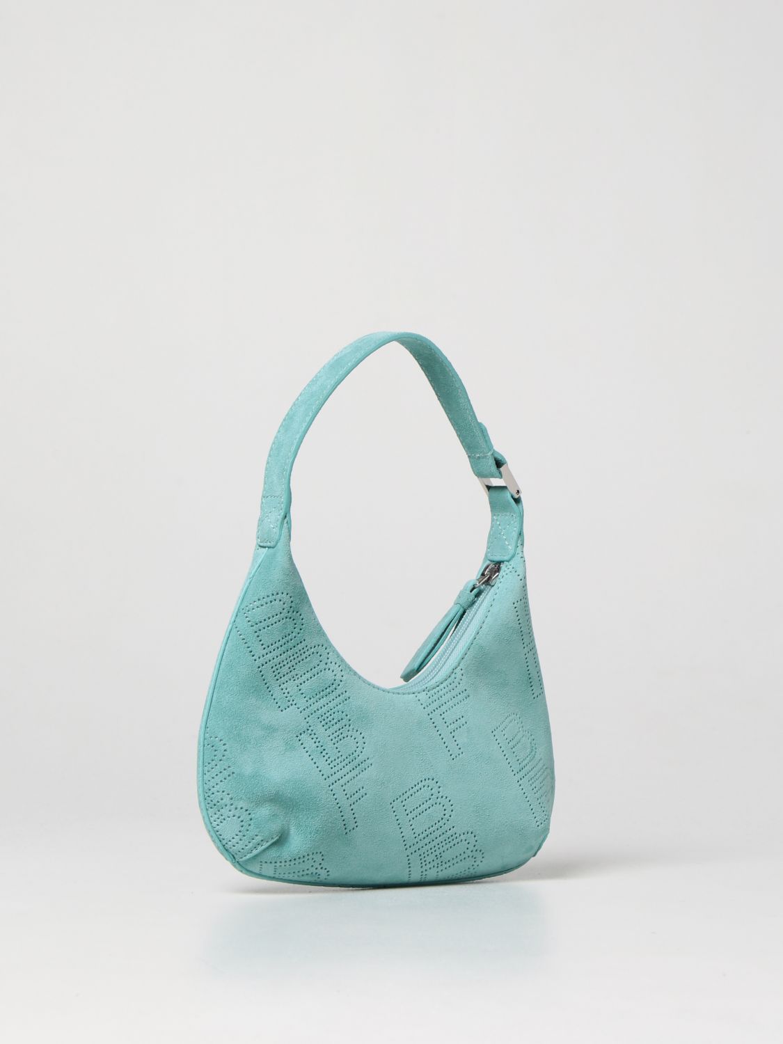 Suede grey or aqua bag