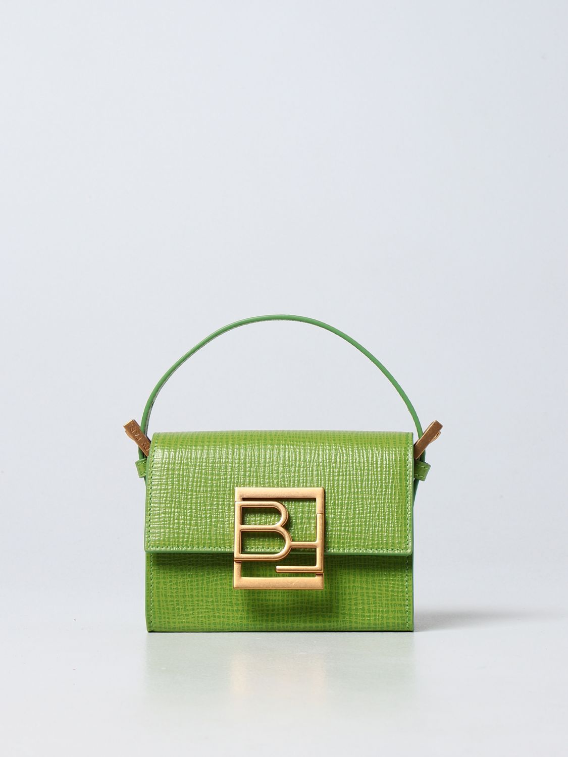 BY FAR: Fran bag in saffiano leather - Green | By Far mini bag ...