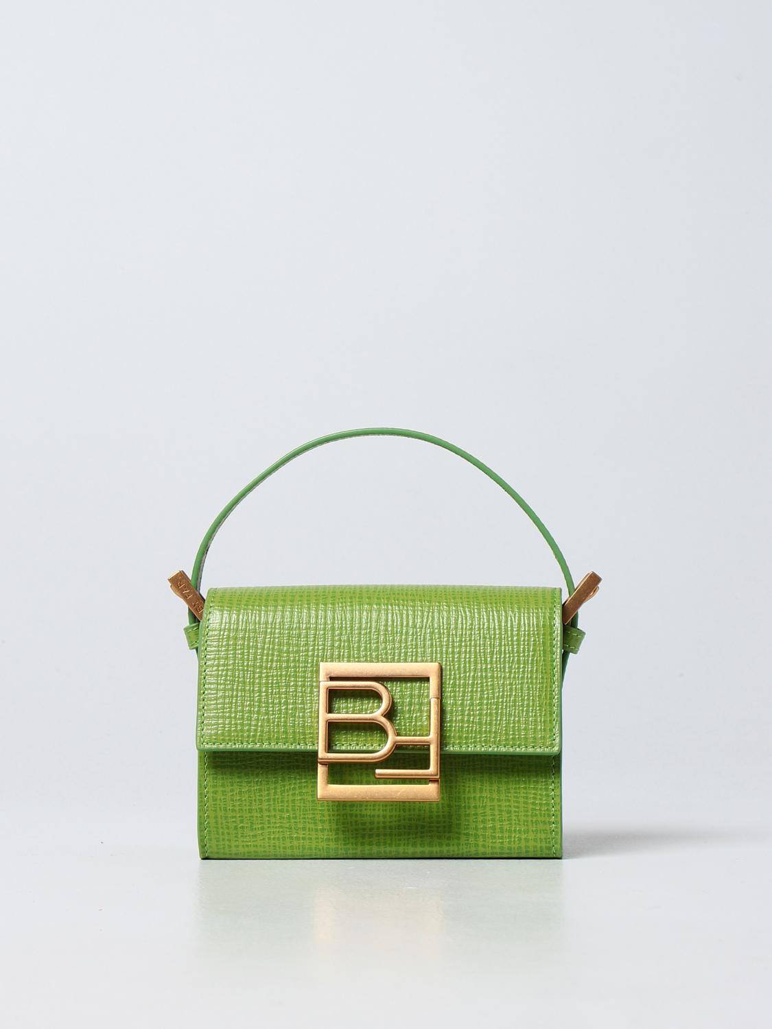 BY FAR: Fran bag in saffiano leather - Green | By Far mini bag ...