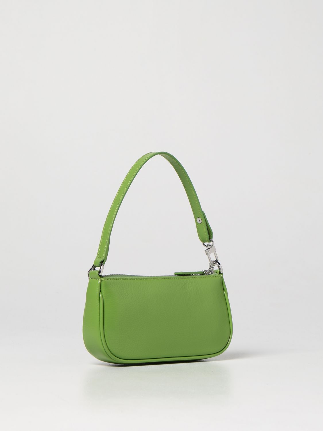 By Far Leather Mini Bag In Green