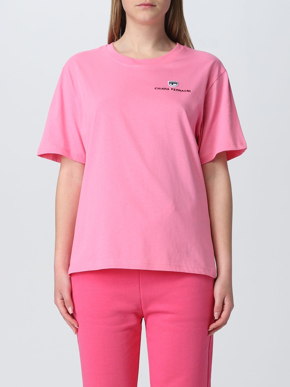 Shop Chiara Ferragni Logo T-shirt In Pink