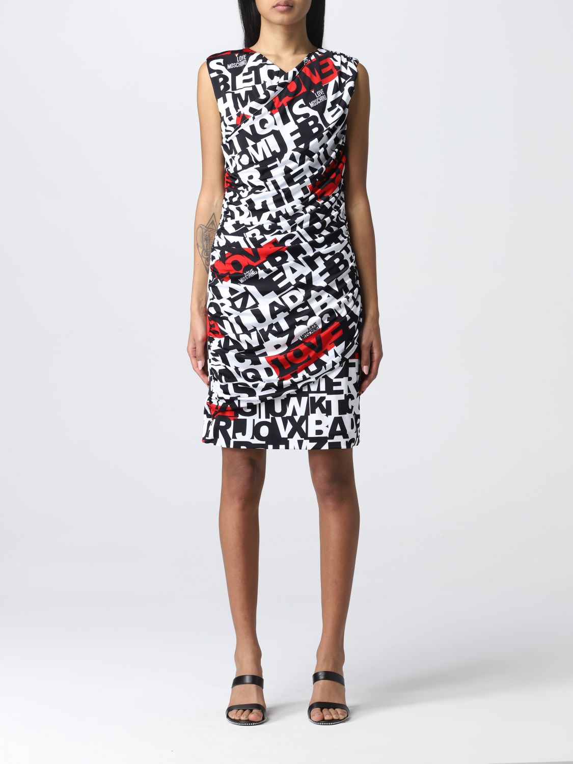 LOVE MOSCHINO: dress for woman - Multicolor | Love Moschino dress ...
